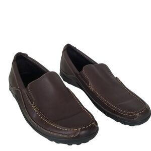 Cole Haan Tucker Venetian Brown Leather Slip On Loafers 10.5 French Roast